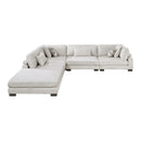  Manufacturer Color_Beige -- Tinley 9555BEG*52CR2ACOT 5 pc Modular Sectional with Ottoman IMAGE 6