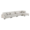  Manufacturer Color_Beige -- Tinley 9555BEG*4CR2ACVC 4 pc Modular Sectional with Chaise IMAGE 1