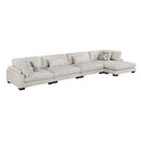  Manufacturer Color_Beige -- Tinley 9555BEG*4CR2ACVC 4 pc Modular Sectional with Chaise IMAGE 1