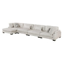  Manufacturer Color_Beige -- Tinley 9555BEG*4CR2ACVC 4 pc Modular Sectional with Chaise IMAGE 2