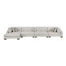  Manufacturer Color_Beige -- Tinley 9555BEG*4CR2ACVC 4 pc Modular Sectional with Chaise IMAGE 4