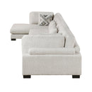  Manufacturer Color_Beige -- Tinley 9555BEG*4CR2ACVC 4 pc Modular Sectional with Chaise IMAGE 6