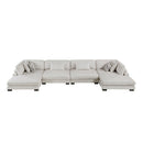  Manufacturer Color_Beige -- Tinley 9555BEG*42AC2VC 4 pc Modular Sectional with Chaise IMAGE 2