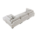  Manufacturer Color_Beige -- Tinley 9555BEG*3CRACVC 3 pc Modular Sectional with Chaise IMAGE 9