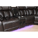  Homelegance Ramone 9508DB*SCPW 3 pc Power Reclining Sectional with Consoles, Speakers, Subwoofer and LED Lighting IMAGE 12