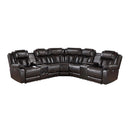  Homelegance Ramone 9508DB*SCPW 3 pc Power Reclining Sectional with Consoles, Speakers, Subwoofer and LED Lighting IMAGE 1