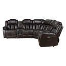  Homelegance Ramone 9508DB*SCPW 3 pc Power Reclining Sectional with Consoles, Speakers, Subwoofer and LED Lighting IMAGE 5