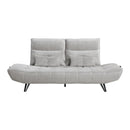  Manufacturer Color_Light Grey -- Homelegance Quonsett Power Reclining Fabric Sofa IMAGE 2