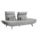  Manufacturer Color_Grey -- Quonsett 9556GRY-3PW Sofa with Power Adjustable Seat Depth and Manual Adjustable Headrests IMAGE 12