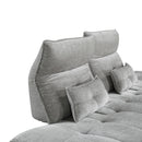  Manufacturer Color_Grey -- Quonsett 9556GRY-3PW Sofa with Power Adjustable Seat Depth and Manual Adjustable Headrests IMAGE 13