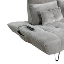  Manufacturer Color_Grey -- Quonsett 9556GRY-3PW Sofa with Power Adjustable Seat Depth and Manual Adjustable Headrests IMAGE 14