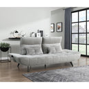  Manufacturer Color_Grey -- Quonsett 9556GRY-3PW Sofa with Power Adjustable Seat Depth and Manual Adjustable Headrests IMAGE 15