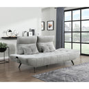  Manufacturer Color_Grey -- Quonsett 9556GRY-3PW Sofa with Power Adjustable Seat Depth and Manual Adjustable Headrests IMAGE 16