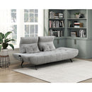  Manufacturer Color_Grey -- Quonsett 9556GRY-3PW Sofa with Power Adjustable Seat Depth and Manual Adjustable Headrests IMAGE 18