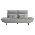  Manufacturer Color_Grey -- Quonsett 9556GRY-3PW Sofa with Power Adjustable Seat Depth and Manual Adjustable Headrests IMAGE 1