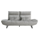  Manufacturer Color_Grey -- Quonsett 9556GRY-3PW Sofa with Power Adjustable Seat Depth and Manual Adjustable Headrests IMAGE 1