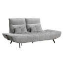  Manufacturer Color_Grey -- Quonsett 9556GRY-3PW Sofa with Power Adjustable Seat Depth and Manual Adjustable Headrests IMAGE 4