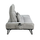  Manufacturer Color_Grey -- Quonsett 9556GRY-3PW Sofa with Power Adjustable Seat Depth and Manual Adjustable Headrests IMAGE 5