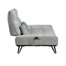  Manufacturer Color_Grey -- Quonsett 9556GRY-3PW Sofa with Power Adjustable Seat Depth and Manual Adjustable Headrests IMAGE 6