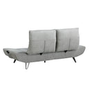  Manufacturer Color_Grey -- Quonsett 9556GRY-3PW Sofa with Power Adjustable Seat Depth and Manual Adjustable Headrests IMAGE 8