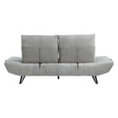  Manufacturer Color_Grey -- Quonsett 9556GRY-3PW Sofa with Power Adjustable Seat Depth and Manual Adjustable Headrests IMAGE 9