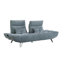  Manufacturer Color_Blue -- Quonsett 9556BUE-3PW Sofa with Power Adjustable Seat Depth and Manual Adjustable Headrests IMAGE 12