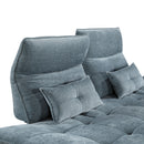  Manufacturer Color_Blue -- Quonsett 9556BUE-3PW Sofa with Power Adjustable Seat Depth and Manual Adjustable Headrests IMAGE 13