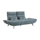  Manufacturer Color_Blue -- Quonsett 9556BUE-3PW Sofa with Power Adjustable Seat Depth and Manual Adjustable Headrests IMAGE 4