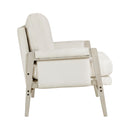  Manufacturer Color_Cream -- Homelegance Umar Stationary Fabric Accent Chair IMAGE 3