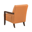  Manufacturer Color_Orange -- Homelegance Crafton Stationary Leather Match Accent Chair IMAGE 4