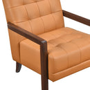  Manufacturer Color_Orange -- Homelegance Crafton Stationary Leather Match Accent Chair IMAGE 6