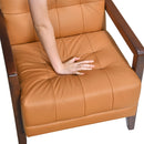  Manufacturer Color_Orange -- Homelegance Crafton Stationary Leather Match Accent Chair IMAGE 7