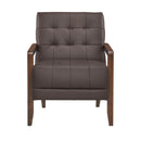  Manufacturer Color_Dark brown -- Crafton 1010DBR-1 Accent Chair IMAGE 2