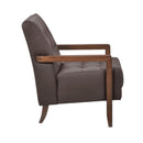  Manufacturer Color_Dark brown -- Crafton 1010DBR-1 Accent Chair IMAGE 3