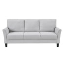  Manufacturer Color_Grey -- Homelegance Aliana Stationary Fabric Sofa IMAGE 1