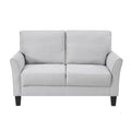  Manufacturer Color_Grey -- Homelegance Aliana Stationary Fabric Loveseat IMAGE 1