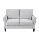  Manufacturer Color_Grey -- Homelegance Aliana Stationary Fabric Loveseat IMAGE 1