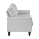 Manufacturer Color_Grey -- Homelegance Aliana Stationary Fabric Loveseat IMAGE 3