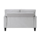  Manufacturer Color_Grey -- Homelegance Aliana Stationary Fabric Loveseat IMAGE 4