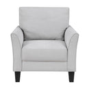  Manufacturer Color_Grey -- Homelegance Aliana Stationary Fabric Chair IMAGE 1