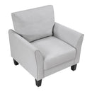  Manufacturer Color_Grey -- Homelegance Aliana Stationary Fabric Chair IMAGE 3