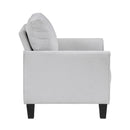  Manufacturer Color_Grey -- Homelegance Aliana Stationary Fabric Chair IMAGE 4
