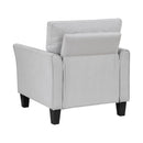 Manufacturer Color_Grey -- Homelegance Aliana Stationary Fabric Chair IMAGE 5