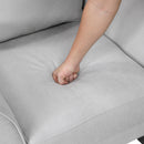 Manufacturer Color_Grey -- Homelegance Aliana Stationary Fabric Chair IMAGE 9