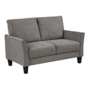  Manufacturer Color_Brownish grey -- Aliana 9519CHC-2 Love Seat IMAGE 2