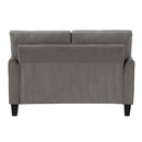  Manufacturer Color_Brownish grey -- Aliana 9519CHC-2 Love Seat IMAGE 4