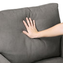  Manufacturer Color_Brownish grey -- Aliana 9519CHC-2 Love Seat IMAGE 6