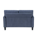  Manufacturer Color_Blue -- Aliana 9519BUE-2 Love Seat IMAGE 4