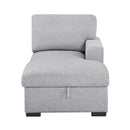  Homelegance Pompano 9630GY*22LRC Sectional with Right Chaise, Pull-out Bed, Hidden Storage and Shelves, Charging Ports IMAGE 15