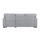  Homelegance Pompano 9630GY*22LRC Sectional with Right Chaise, Pull-out Bed, Hidden Storage and Shelves, Charging Ports IMAGE 5